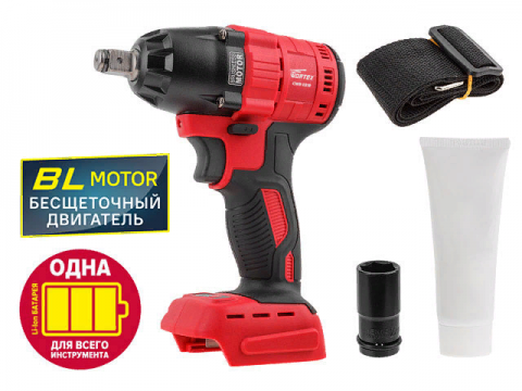 Аккум. ударный гайковерт WORTEX CWR 0318 в кор. ALL1 (18.0 В, БЕЗ АККУМУЛЯТОРА И ЗУ, посадочн. квадрат 1/2 