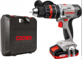 Дрель-шуруповерт аккумуляторная ударная CROWN CT21075HMX-2 BMC